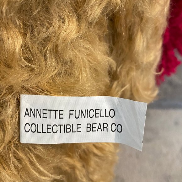Annette Funicello Bear Co. Collectible Jointed 12” Mohair Bear Ginger & Spice - Picture 7 of 13